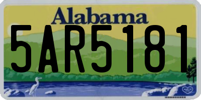 AL license plate 5AR5181