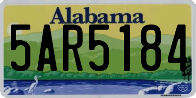 AL license plate 5AR5184