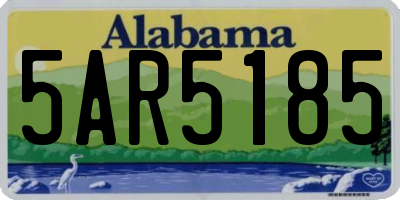 AL license plate 5AR5185