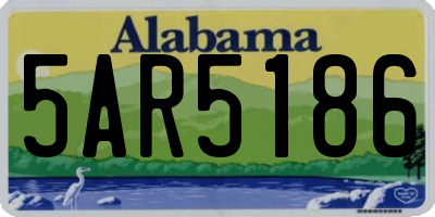AL license plate 5AR5186