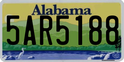 AL license plate 5AR5188
