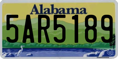 AL license plate 5AR5189