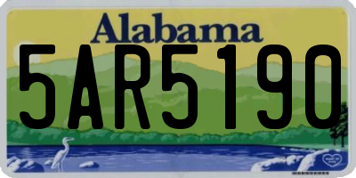 AL license plate 5AR5190