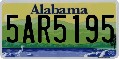 AL license plate 5AR5195