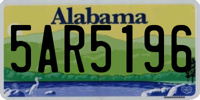 AL license plate 5AR5196