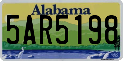AL license plate 5AR5198
