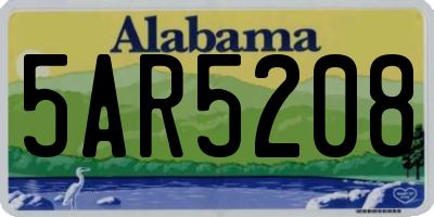 AL license plate 5AR5208