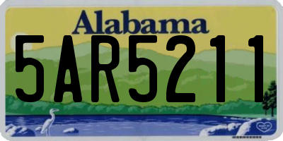 AL license plate 5AR5211