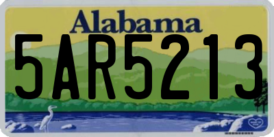 AL license plate 5AR5213