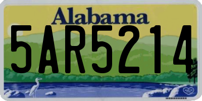AL license plate 5AR5214