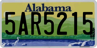 AL license plate 5AR5215