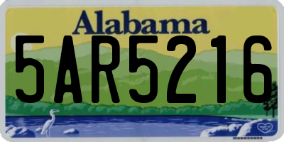 AL license plate 5AR5216