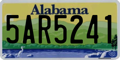 AL license plate 5AR5241