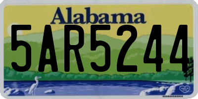AL license plate 5AR5244