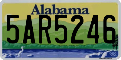 AL license plate 5AR5246