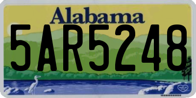 AL license plate 5AR5248
