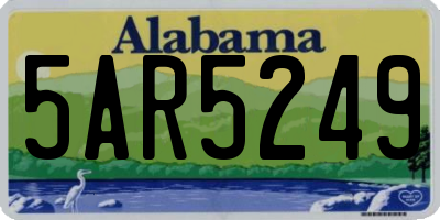 AL license plate 5AR5249