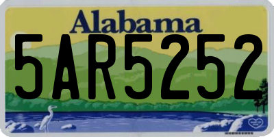 AL license plate 5AR5252