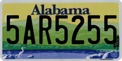 AL license plate 5AR5255