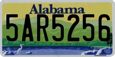 AL license plate 5AR5256