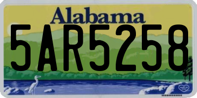 AL license plate 5AR5258