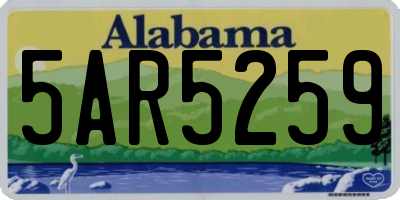 AL license plate 5AR5259