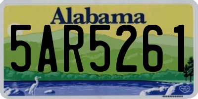 AL license plate 5AR5261