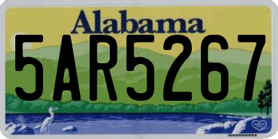 AL license plate 5AR5267