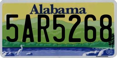 AL license plate 5AR5268