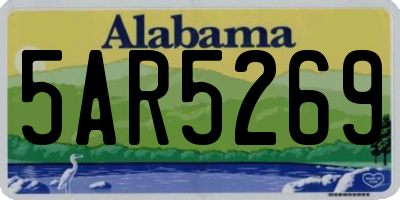 AL license plate 5AR5269