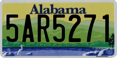 AL license plate 5AR5271
