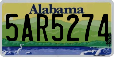 AL license plate 5AR5274