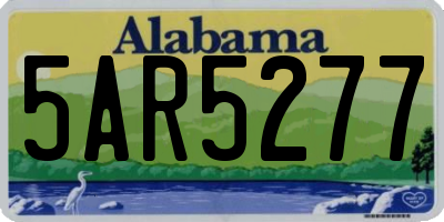AL license plate 5AR5277