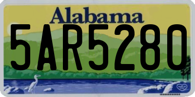 AL license plate 5AR5280