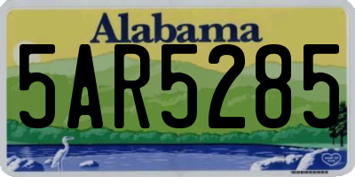 AL license plate 5AR5285