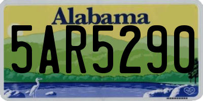 AL license plate 5AR5290