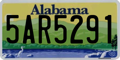 AL license plate 5AR5291