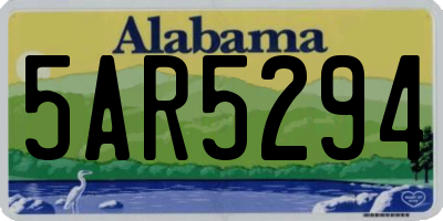 AL license plate 5AR5294