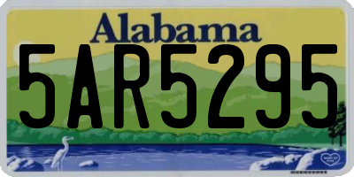 AL license plate 5AR5295