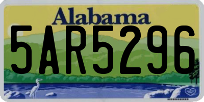 AL license plate 5AR5296