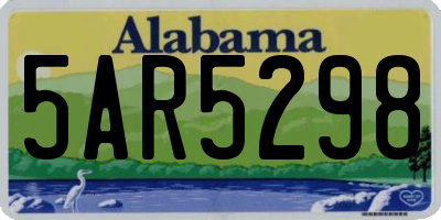 AL license plate 5AR5298