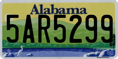 AL license plate 5AR5299