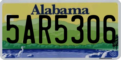 AL license plate 5AR5306