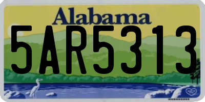 AL license plate 5AR5313