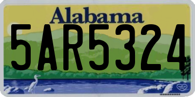 AL license plate 5AR5324