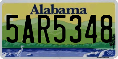 AL license plate 5AR5348