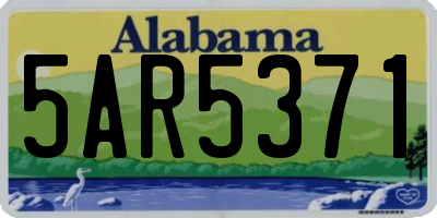 AL license plate 5AR5371