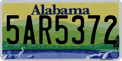 AL license plate 5AR5372