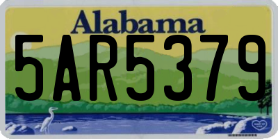 AL license plate 5AR5379