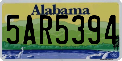 AL license plate 5AR5394